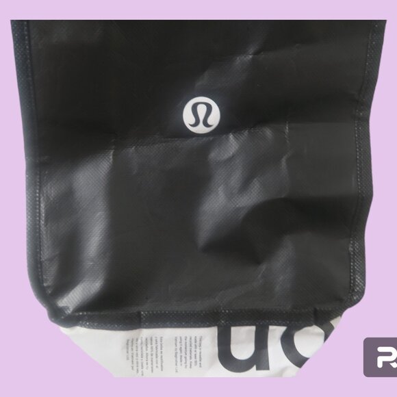 Lululemon Athletica dust bag, shoe bag in black and white size one size. - Picture 5 of 6